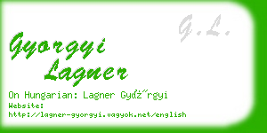 gyorgyi lagner business card